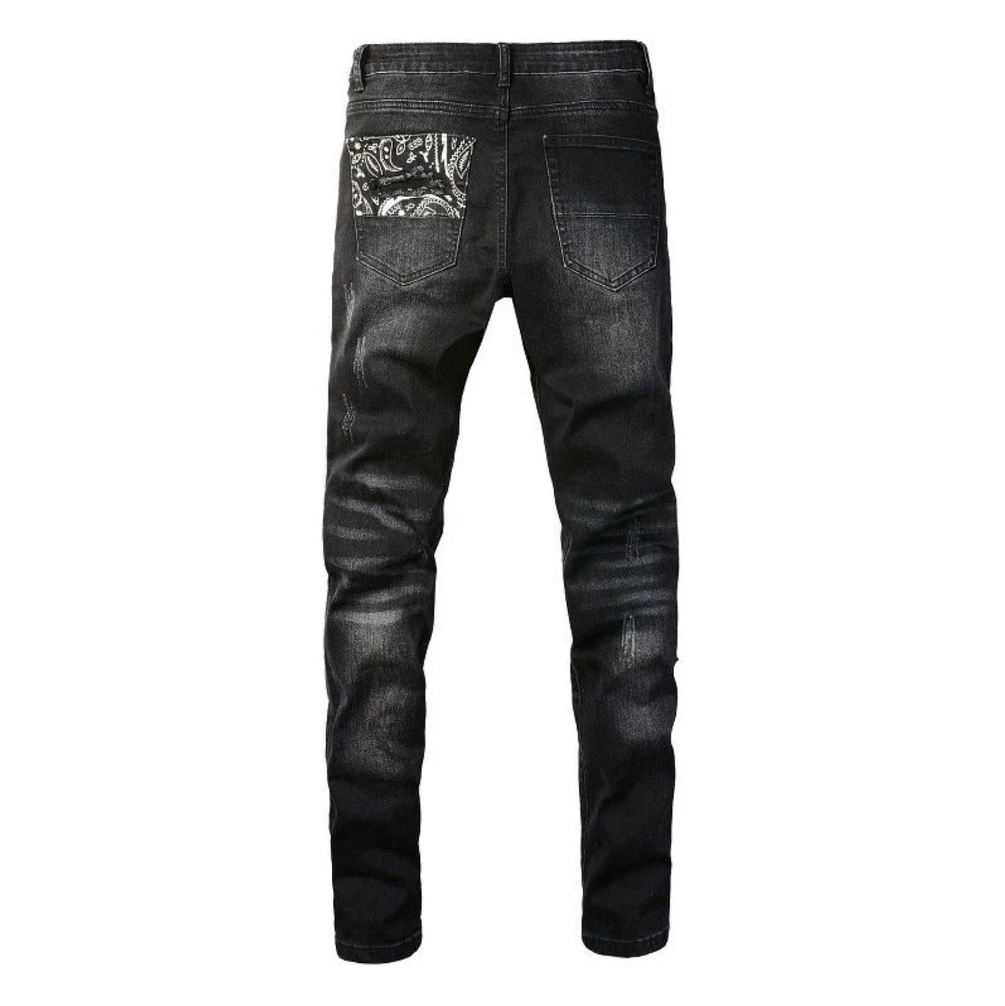 Amiri Jeans Embroidered Stretch Slim Fit